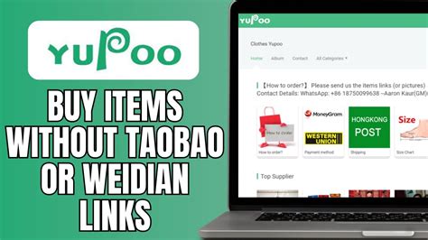 How To Buy Items From Yupoo Without Taobao Or Weidian Links